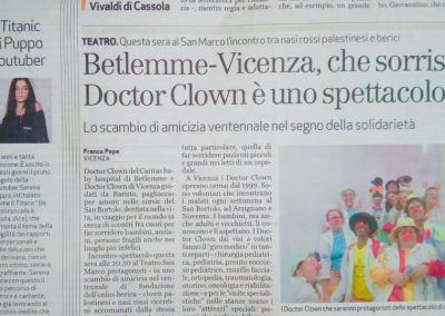 2019 Ottobre Spettacolo con Doctor Clown Caritas Baby Hospital di Betlemme